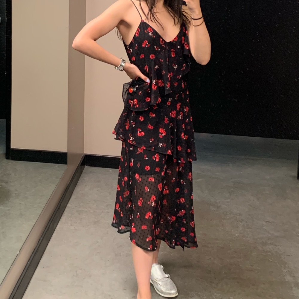 Bardot floral dress